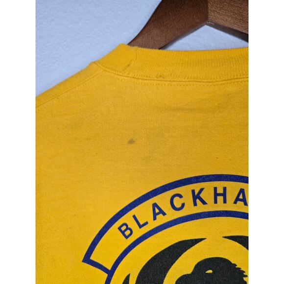 Vintage Airforce Sweater Blackhawk 36th Student Squadron Yellow Large Crewneck - Picture 3 of 8
